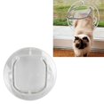 thumbnail image 3 of Porte pour Chat d'Intérieur, Installation à Vis Transparente Résistante à l'Usure pour Porte Intérieure Solide pour Chien, 3 of 8