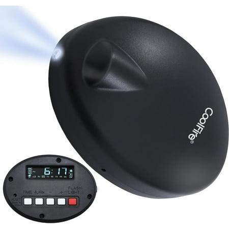 Vibrating Alarm Clock for Heavy Sleepers Adults and Teenagers with LCD Time Display - Ultimate Wake-Up Solution for Heavy Sleepers, Travelers & Hearing Impaired- Rechargeable, Optional Alarm VB01B