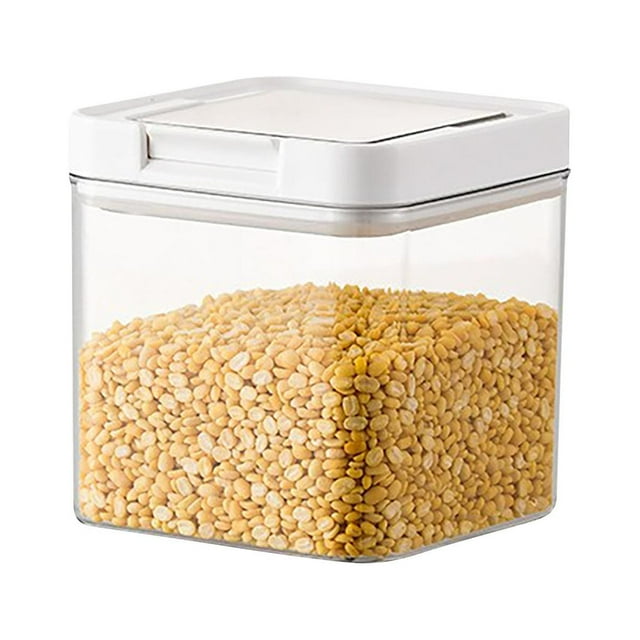 Large Food Storage Containers with Lids Airtight Sealed Cans, Kitchen Storage Tanks for Grains and Miscellaneous Grains, Food Grade Transparent Boxes, Snacks, Dry Goods, Tea, Plastic Cans