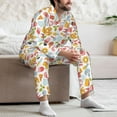 thumbnail image 5 of Mens Pajamas Set, Afternoon tea Button Down Long Sleeve Loungewear Sleepwear Pjs sets for Men, 5 of 5