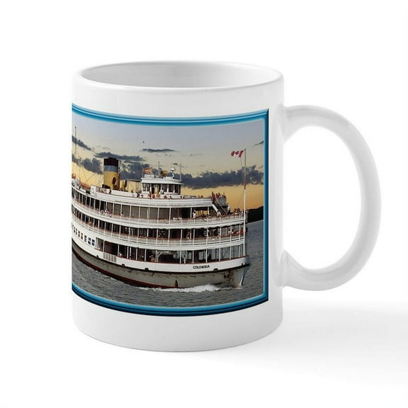 CafePress - Columbia Bob Lo Boat Mugs - 11 oz Ceramic Mug - Novelty Coffee Tea Cup