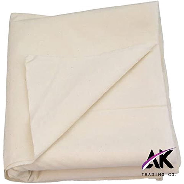 Pico Textiles Unbleached 100% Cotton Muslin Fabric – 60" Wide – Sold By The Yard (10 Yard Bolt Available)