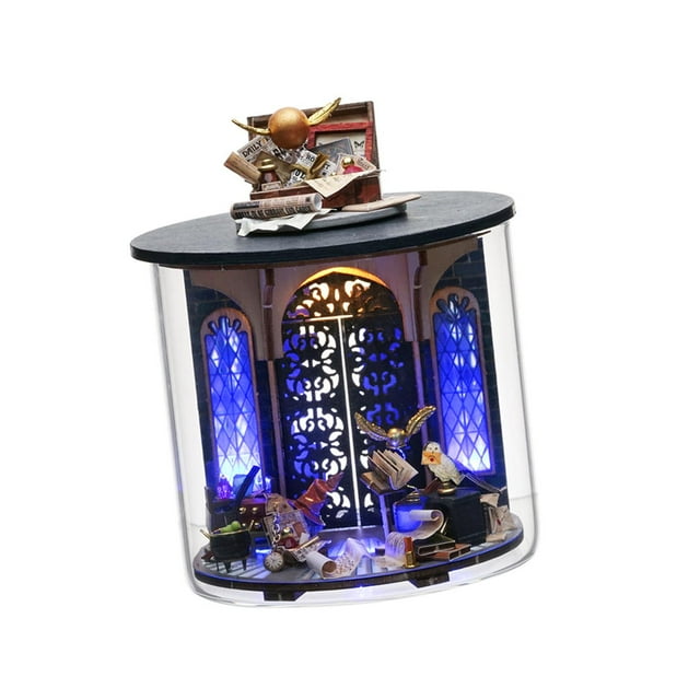 Abbracc Kit de Maison de Poupée Miniature Bricolage Bouteille de Rêve Casse-Tête 3D Kit de Modèle de Maison de Poupée pour Enfants F