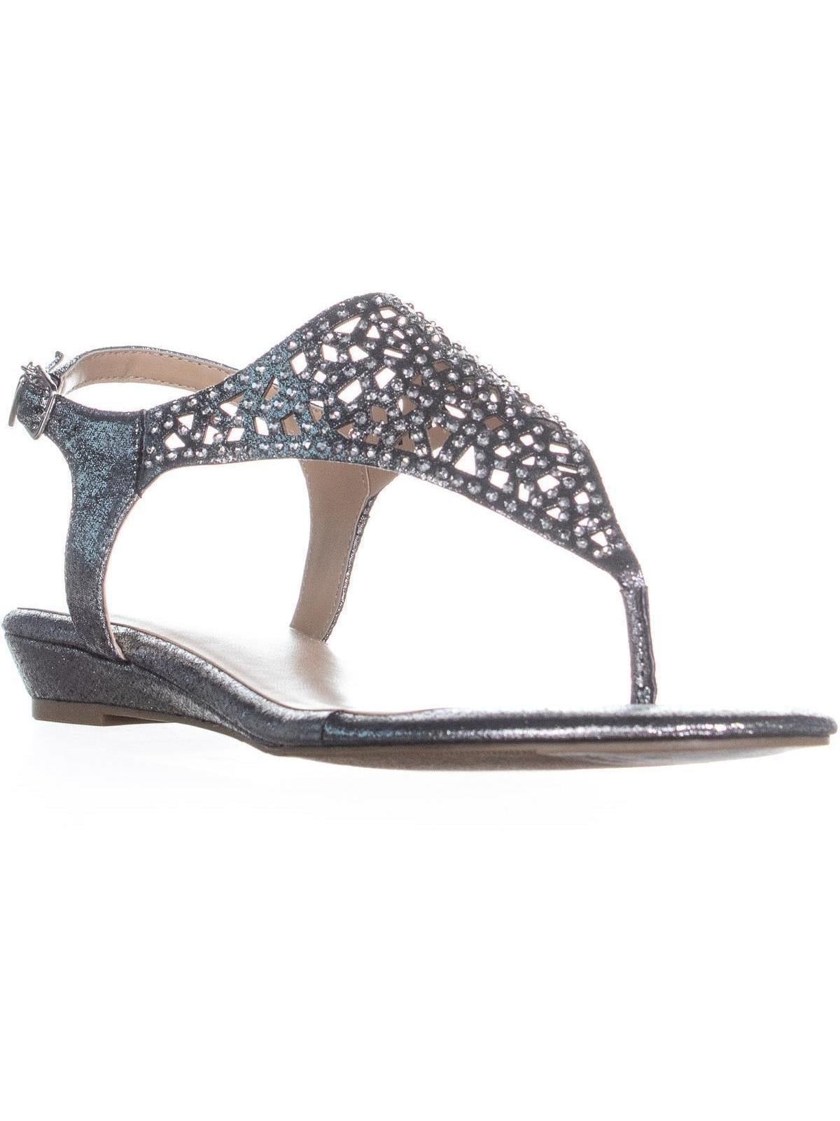 pewter sandals flat