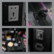SHANY Studio ToGo Wheeled Trolley Makeup Case & Organizer with Light - BLACK