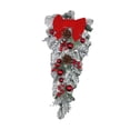 thumbnail image 2 of GUOOL Couronne de Noël en Forme de Goutte d'Eau pour Porte d'Entrée Décoration Maison Rouge, 2 of 9