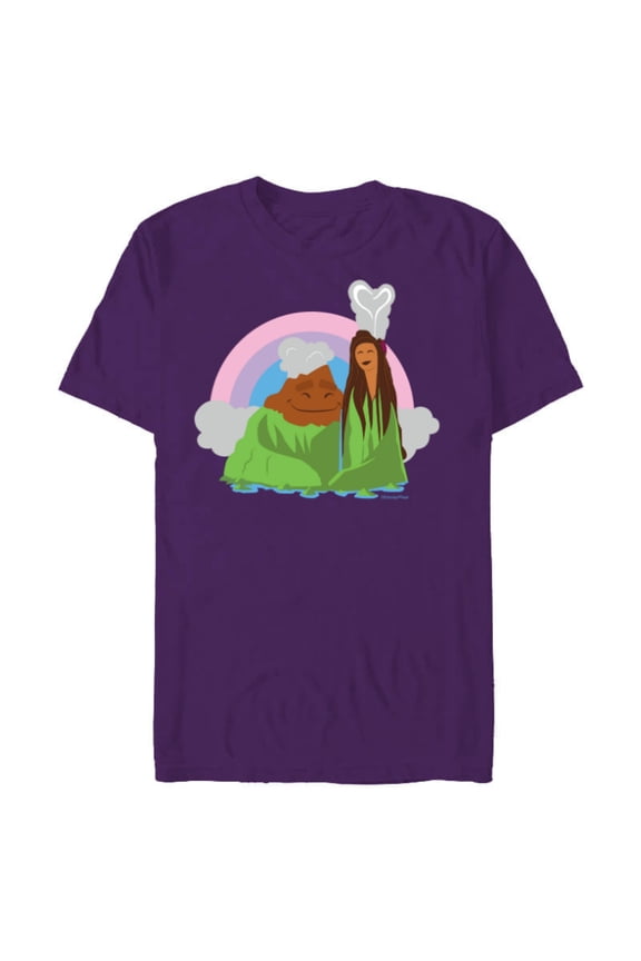 Disney and Pixars I Lava You Romantic Valentines Day - Short Sleeve Blended T-Shirt for Adults - Customized-Purple