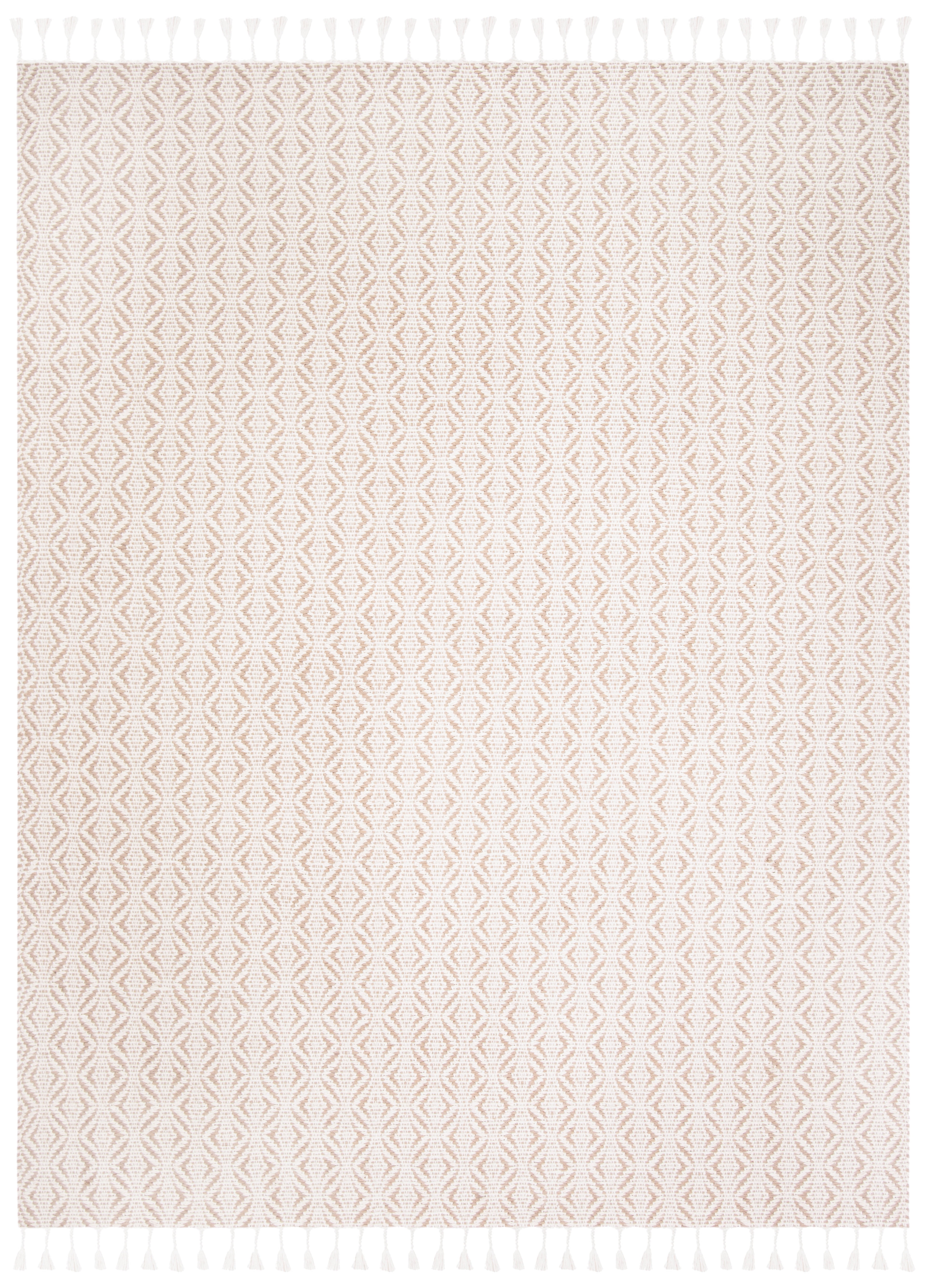 SAFAVIEH Natura Mesa Geometric Striped Area Rug, Beige, 9' x 12'
