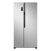 Mora 19 CF Capacity Side by Side Refrigerator Metallic Steel Silver Model MRS184N6AVD