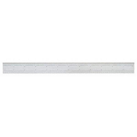 SPI 12 Long Blade English and Metric Graduation Combination Square Blade Baked Enamel Coated 1/64 and 1/32 Graduation 0.5 and 1mm Graduation