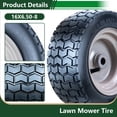 thumbnail image 2 of Hi-Run SU12 16X6.50-8 Front 2 PR Lawn and Garden Tire & Wheel Assembly, 2 of 6