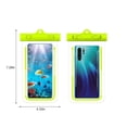 thumbnail image 3 of SHENGXINY Waterproof Phone Pouch Clearance Large Transparent Mobile Phone Waterproof Case Diving Swimming Mobile Phone Pouch 30 Meters IPX8 Waterproof Green, 3 of 9