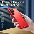 thumbnail image 5 of Nalacover for Galaxy S22 Ultra Case: Dual Layer Protective Heavy Duty Cell Phone Case Shockproof Rugged Bumper Tough Hand Grip - Military Grade Drop Tested for Samsung Galaxy S22 Ultra, Red, 5 of 7