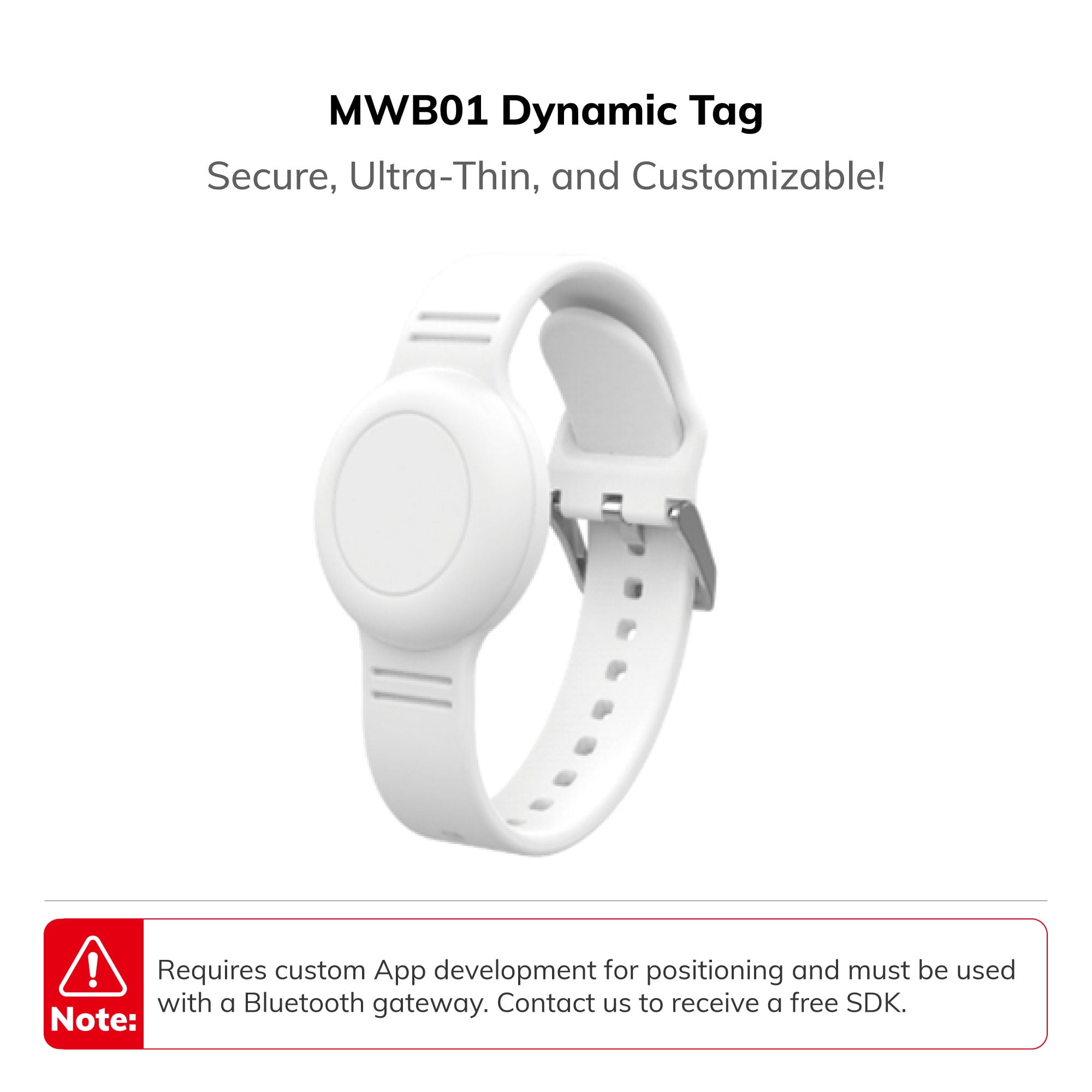 3PCS MWB01 dynamic tag ble wireless iot devices ibeacon Ultra-Thin IP67 bluetooth beacon with NFC and accelerometer sensor for personnel management