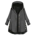 thumbnail image 1 of Camiseta de manga larga con bolsillos para mujer a la moda, blusa sólida de otoño, cárdigan con capucha, abrigo con botones, Tops Fridja BV0+4360, 1 of 8
