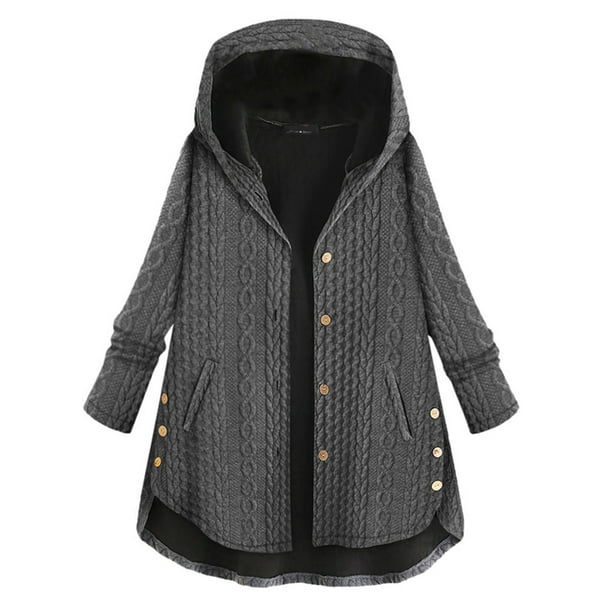 Camiseta de manga larga con bolsillos para mujer a la moda, blusa sólida de otoño, cárdigan con capucha, abrigo con botones, Tops Fridja BV0+4360