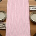 thumbnail image 5 of Table Runners 72 Inches Long Dress Scarves, Pink Geometric Farmhouse Kitchen Table Runner, Coffee Tablerunners, Modern Minimalism Solid Color Striped 16x72 Inch, 5 of 9