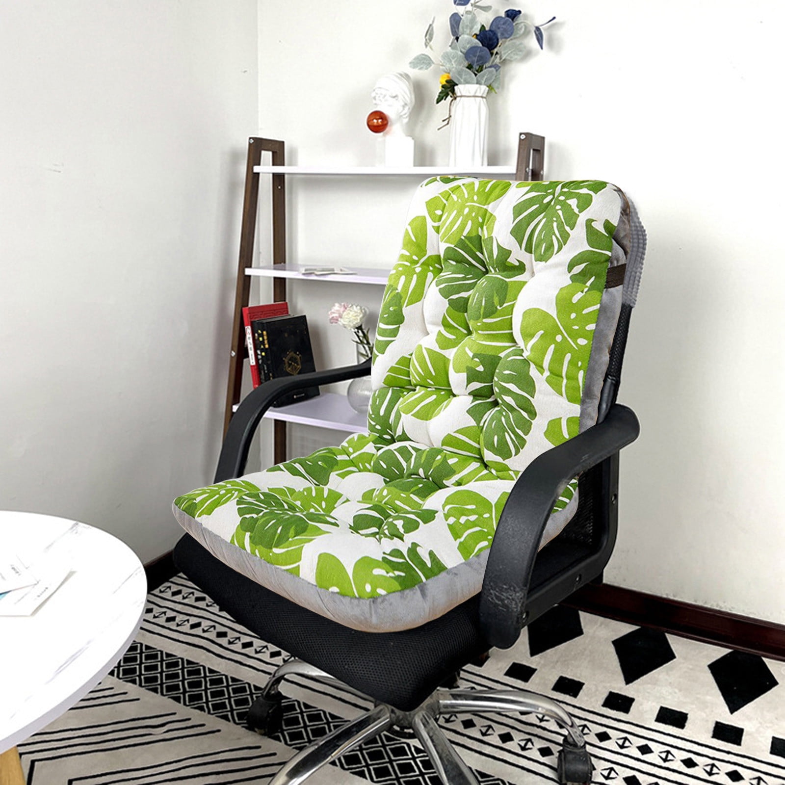 Yhmxh Rocking Chair Cushions Rocking Chair Pads for Wooden Rocking Chair Cushion, Patio Chair Cushion High Back Rocking Chair Cushion 13x18x16.5 inch, Outdoor Seat Back Chair Cushions (Green)