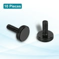 thumbnail image 3 of Uxcell M8x20mm Knurled Thumb Screws, Black Steel Flat Head Thumb Screws Zinc Plated Metric Knurled Head Bolts Grip Knobs Hand Tighten Thread Fasteners, 10 Pcs, 3 of 7