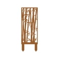 thumbnail image 2 of Rusty Metal Garden Stake, 2D 14.18 inches Garden Column Rust Steel Statue, Modern Garden Sculpture, Metal Patio Landscape Decor, Art Column for Lawn, Porch, Backyard Decoration, Style G, 2 of 9