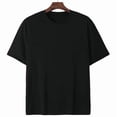 thumbnail image 3 of COZYMY Women's Cute Flower Graphic Short Sleeve Shirt Soft Cotton Green Oversized Summer Tee, 3 of 6