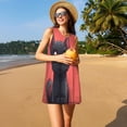 thumbnail image 3 of Balery Cute Black Kitten Cartoon Vestidos de verano para mujer con estampado: vestido holgado sin mangas, vestido playero informal y cómodo para días calurosos., 3 of 7