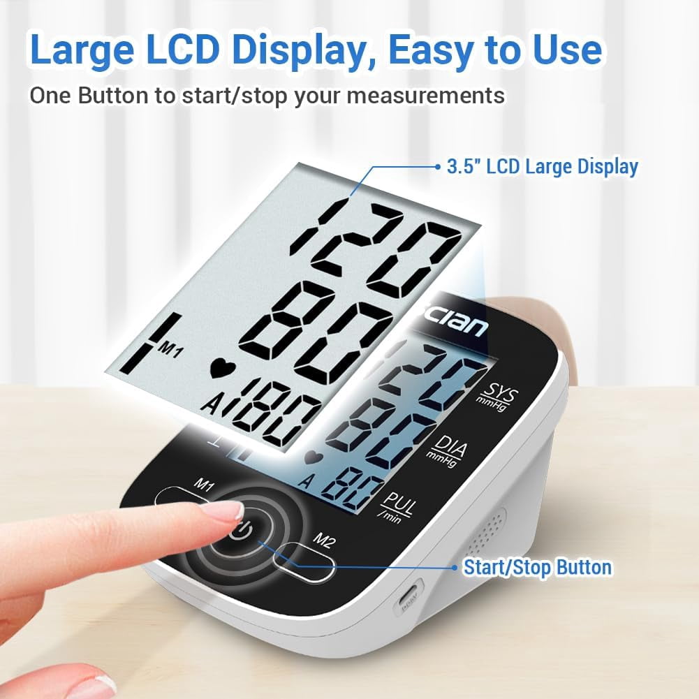 Scian Blood Pressure Monitor Upper Arm Automatic Digital BP Cuff Gauge Machine