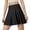 01-Black912, variant on XIAONU Women's Scalloped Hem Swim Skirt Solid Summer Beach Swim Bottom Skort