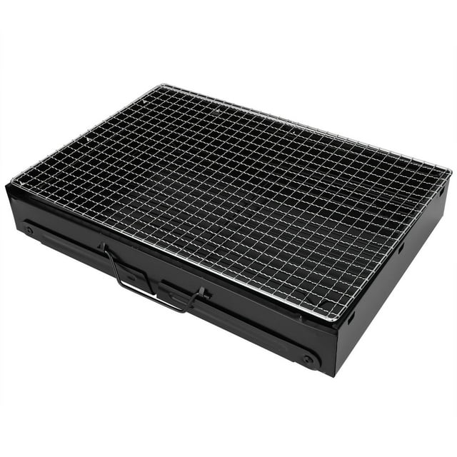 LYUMO Barbecue Four, Gril BBQ de Camping, Gril BBQ en Acier Inoxydable Épaissi pour Cuisson, Cuisinière BBQ pour la Randonnée et le Camping en Plein Air