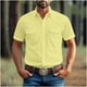 thumbnail image 1 of Yaoyar Mens Summer Vintage Turndown Collar Shirts Short Sleeve Casual Button Down Shirt Beach Vacation Tops, 1 of 6