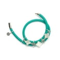 thumbnail image 2 of Rock Lily Collection Swirl Double Wrap Bracelet 8" Turquoise & Mother of Pearls, 2 of 2