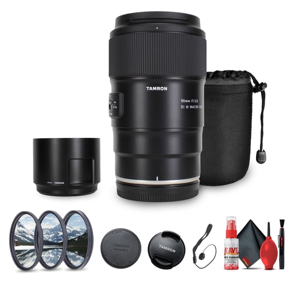 Tamron 90mm f/2.8 Di III VXD Macro Lens for Nikon Z Bundle with Acccessories