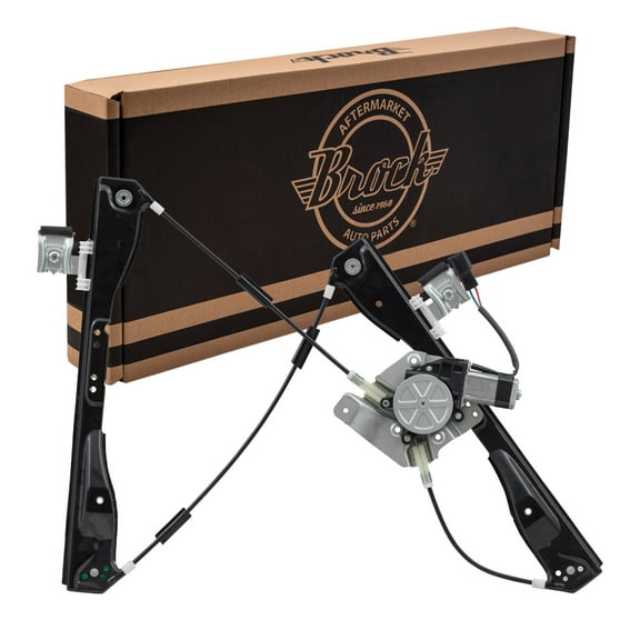 Brock Window Regulator w/ Motor for 2008-2012 Malibu 2 Pin Connector Front Left 25943968