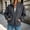 Gray women turtleneck sweater a1, variant on Women Long Sleeve Zipper Pullover Sweater Casual Ribbed Knit Turtleneck Tops Solid Basic Warm Fall Winter, Green S