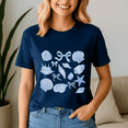 thumbnail image 5 of Blue Seashell Bow Beach Girls Ocean Shirt,Preppy Summer Vibes ,Summer Beach Tshirt,Girls Trip,Summer Tee,Summer Vibes, 5 of 5