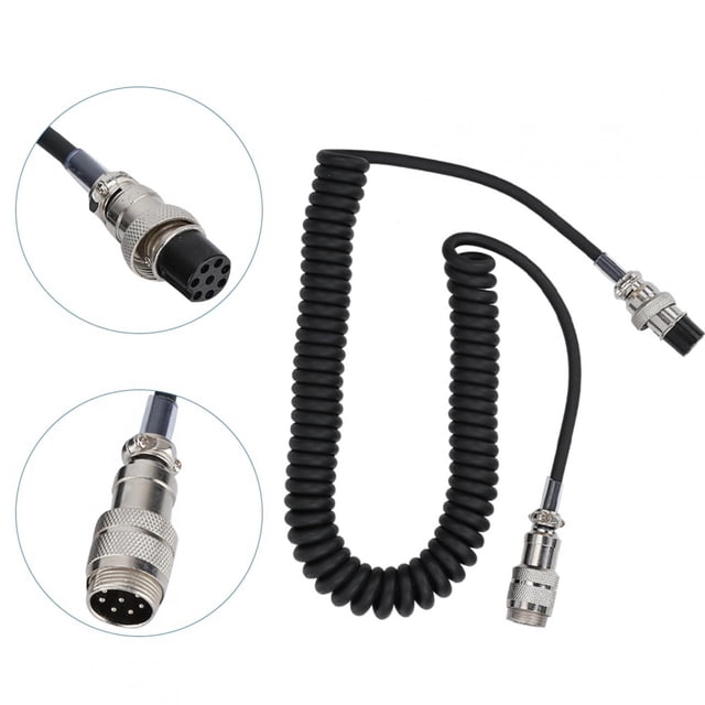 Cable De Extensión De Micrófono De 8 Pin, Cordón De Macho A Hembra Con Conector Negro ABS, Compatible Con Transceptores, Equipos De Radio, Auriculares, Estereos, Teléfonos