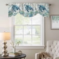 thumbnail image 6 of Blue Teal Turtle Coastal Tie Up Valances Curtain, Adjustable Kitchen Summer Beach Ocean Nautical Coral Valances for Windows Decor, Rod Pocket Short Curtains Set for Bedroom/Bathroom, 42"x18", 6 of 9