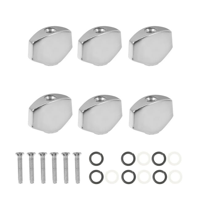 MasteelfCA 6 Sets Stringed Instrument Handles Strings Turner Caps String Functions Handles