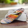 thumbnail image 3 of POLERO Arch Support Flip Flops for Women Tropical Palm Tree Casual Sandals Cushion Yoga Mat Footbed Indoor Outdoor, 3 of 7