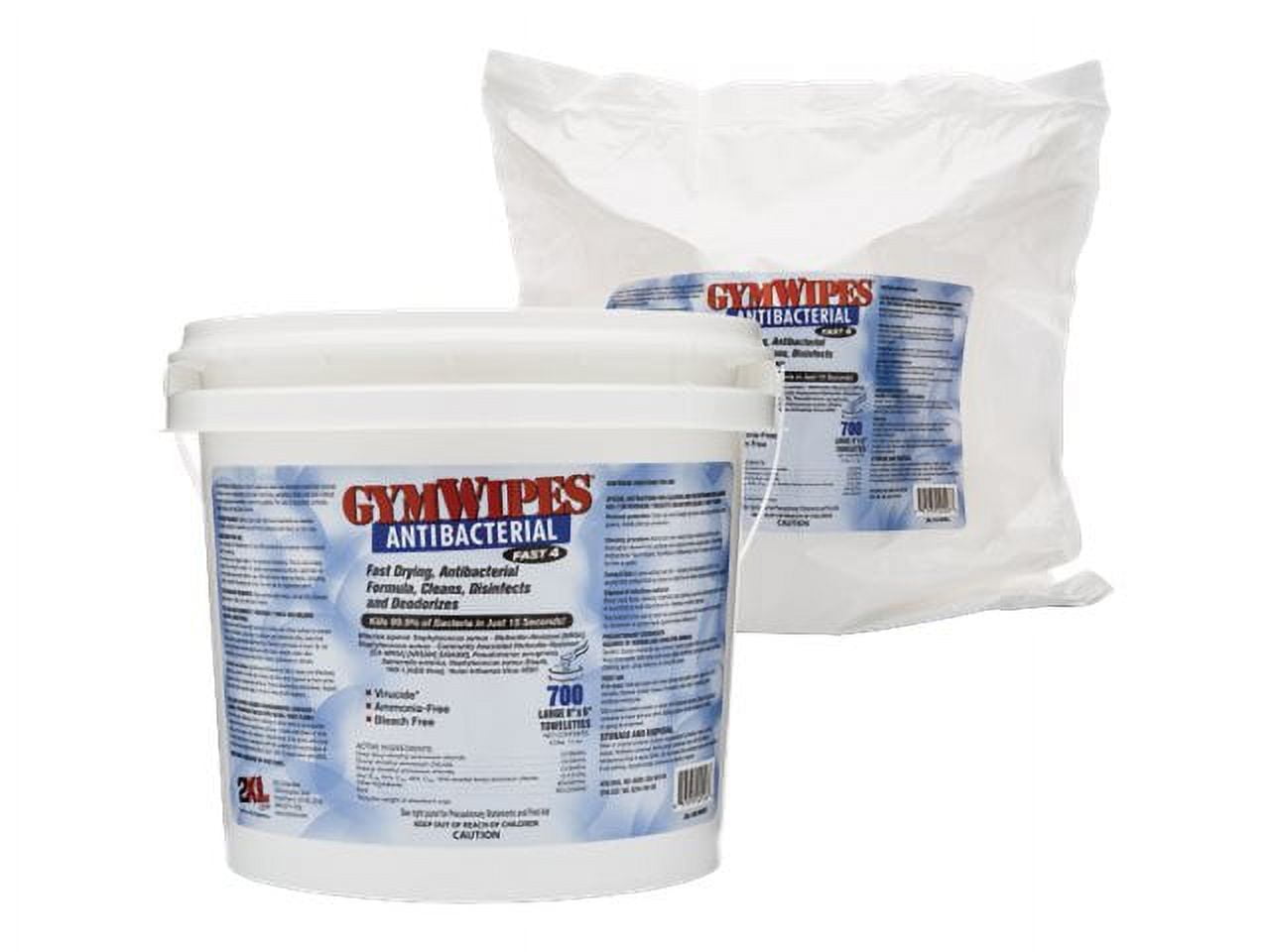 2XL GymWipes Antibacterial Fresh Scent Gym Wipes, 1400 count