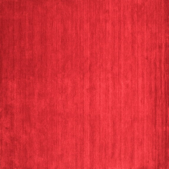 Ahgly Company Indoor Square Abstract Red Contemporary Area Rugs, 4' Square