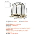 thumbnail image 3 of VEVOR Pop up Sports Tent, 50x50 in Clear Bubble Tent for 1 Person, Waterproof Outdoor Pod with Floor Mat & Top Cover, Garden Igloo Dome Tents Camping Shelter for Events Fishing Cheering, 3 of 9