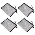 thumbnail image 2 of IBASETOY 10Pcs Black Nylon Mesh Makeup Bags Travel Cosmetics Pouch Pencil Zipper Organizer, 2 of 9