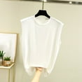 thumbnail image 2 of AherBiu Pajama Tank Tops for Women Stretch Comfy Fitted Crewneck Basic Layer Top Tees Camisole Tshirt, 2 of 6