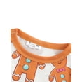 thumbnail image 4 of Christmas Family Matching Pyjama Set Gingerbread Man Print Tops and Loose-Fit Trousers Set, 4 of 7