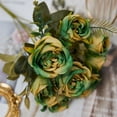thumbnail image 7 of Artificial Roses Stem Roses Artificial Flowers Bulk Realistic Silk Rose Flower Vintage Fake Rose for Wedding Bouquet Floral Arrangements Home Party Centerpiece Decoration, 7 of 7