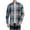 Green, variant on Kaemgyyd Shirts for Men Casual Plaid Button down Jacket Loose Fashion Long Sleeve Shacket with Pockets Spring Fall Clothes