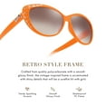 thumbnail image 4 of Giselle Cat Eye Rhinestone Kids Retro Sunglasses for Teens Girls Children Age 6-14 Trendy Glasses, 4 of 7