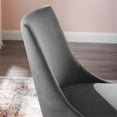 thumbnail image 7 of Bowery Hill 19" Modern Performance Velvet Dining Chair in Gray, 7 of 7