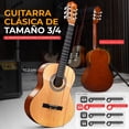 thumbnail image 3 of Kit de Guitarra Acústica para Principiantes Pyle, Tamaño 3/4, Instrumento de Madera para Niños y Adultos, 36 Pulgadas Madera Natural Brillante, 3 of 7